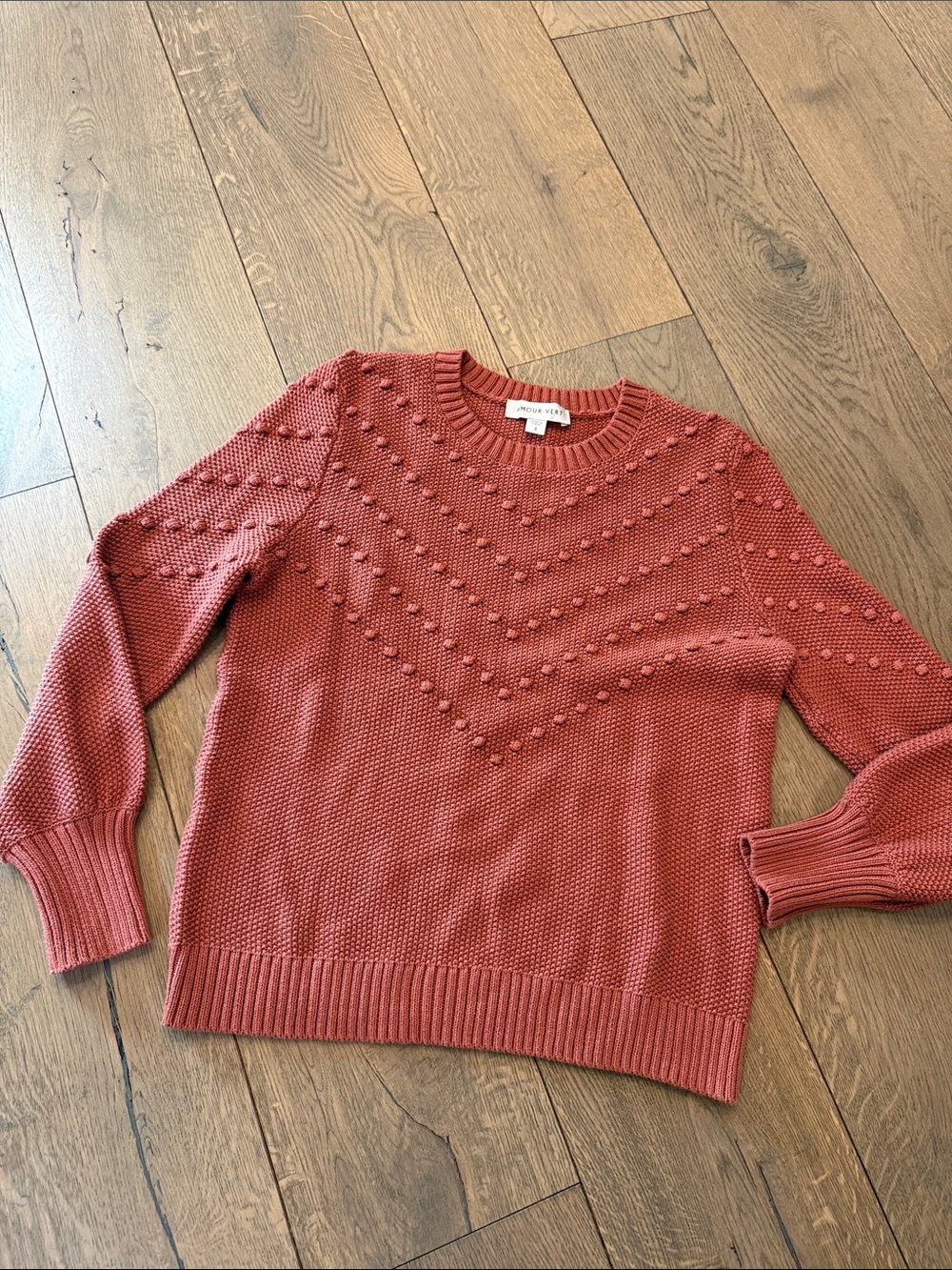 Amour Vert Organic Cotton Pom sweater